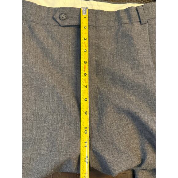 Hart Schaffner & Marx Gray Grey Pure Wool Pants Size 44 - Picture 9 of 10
